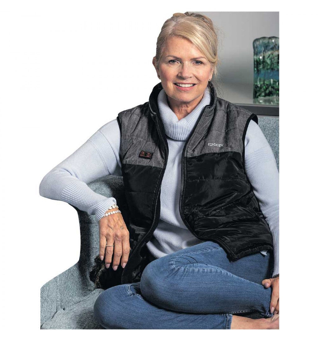 Cozy-Coat Heated Jacket Gilet with 3 Heat Settings & USB Power