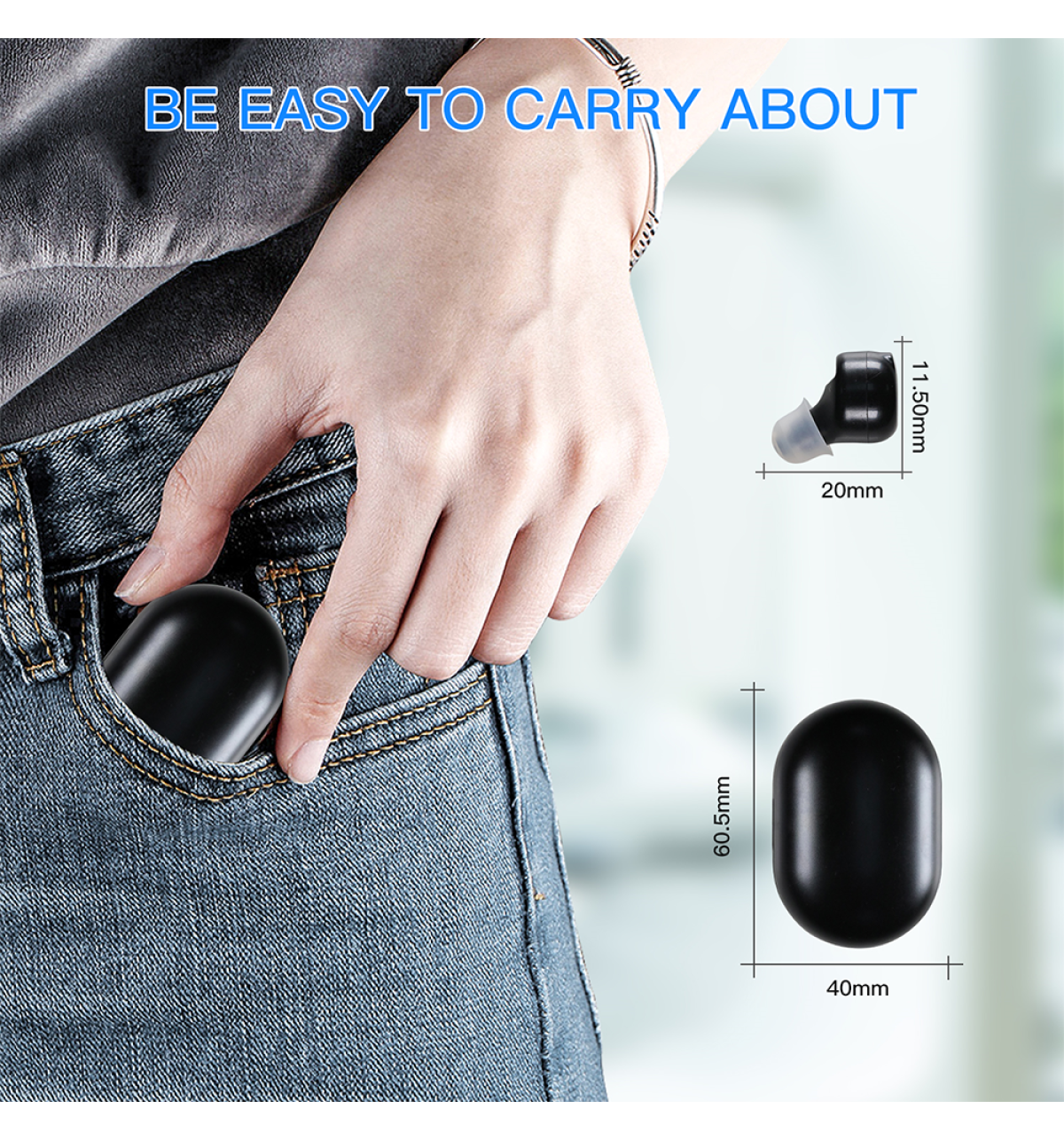 Hear-Pods Rechargeable Sound Amplifiers for TV & Everyday Listening