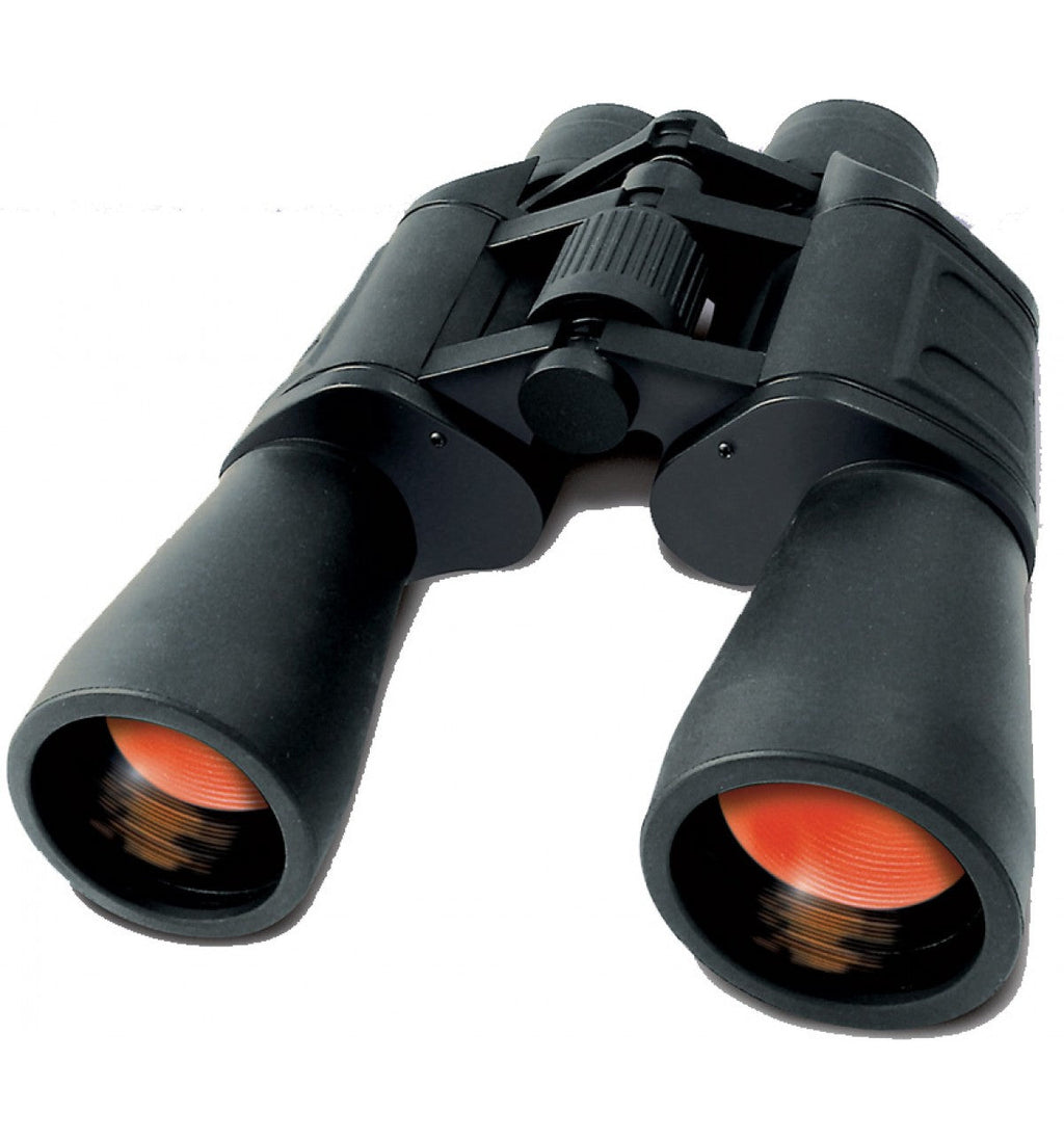 High Powered 10x Binoculars with Ruby Coated Lenses & Rubber Armour
