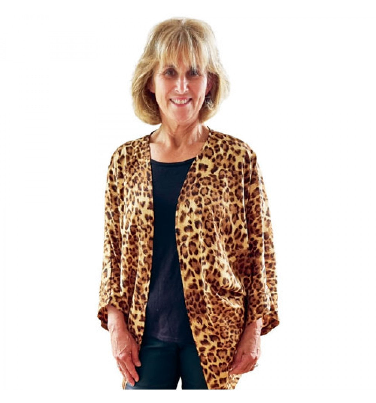 Silky Kimono Cover-Up – Lightweight Open Front Women's Kimono
