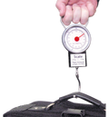 Compact Luggage Scale with Built-In Tape Measure – Weighs Up to 35kg